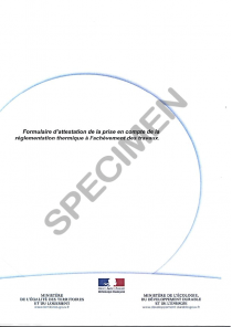 Attestation de fin de Travaux (AT-3)