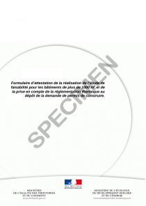 Attestation Thermique RT 2012