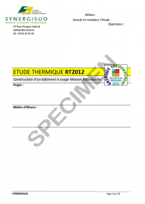 Étude thermique Complète