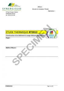 Étude thermique Complète