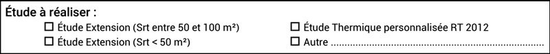 type d'étude thermique